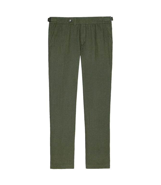 Cayes Linen Pants II Forest Green