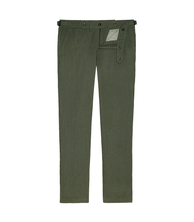 Cayes Linen Pants II Forest Green