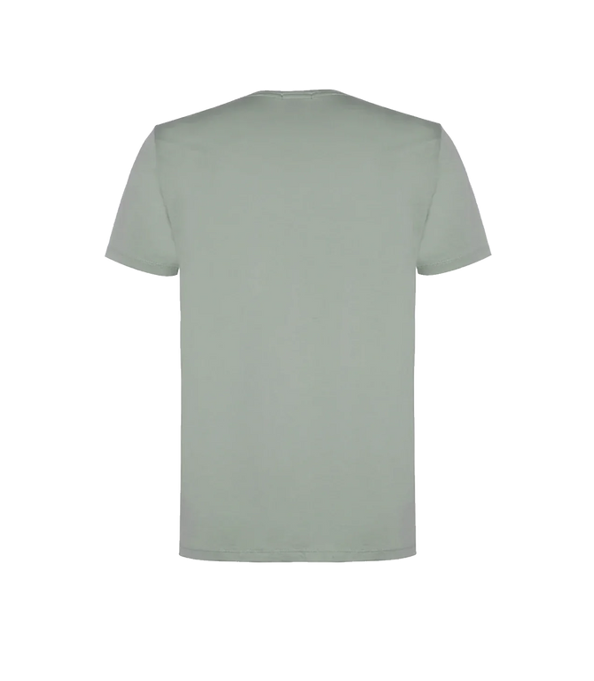 Crew Neck T-Shirt Pima Green - Barthelemy