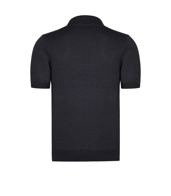 Rivage Knit Polo Titanium Grey