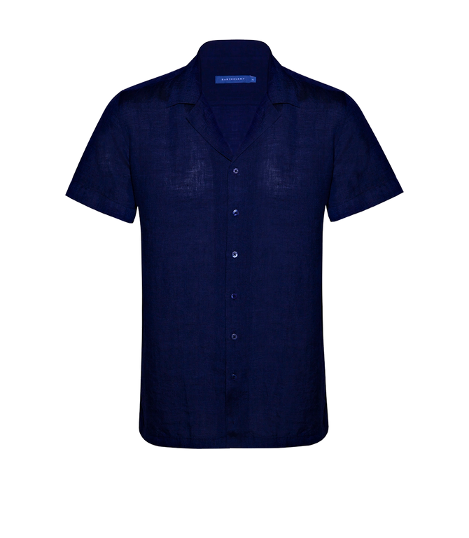 Voyage Linen Shirt Midnight Blue