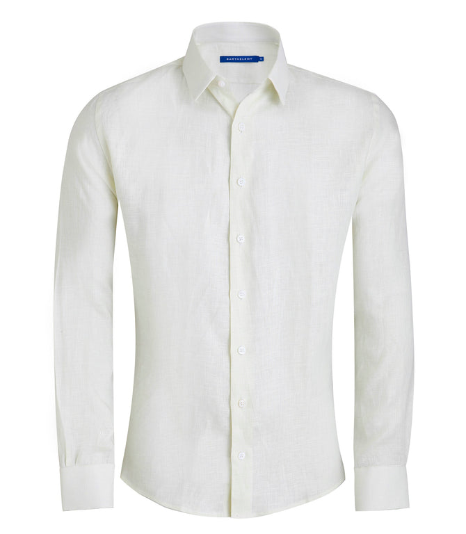 Linen Shirt Green Water - Barthelemy