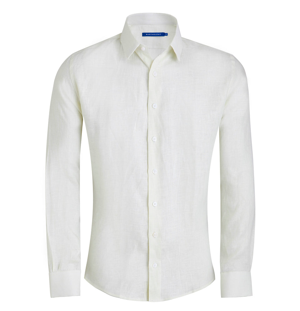 Linen Shirt Green Water - Barthelemy