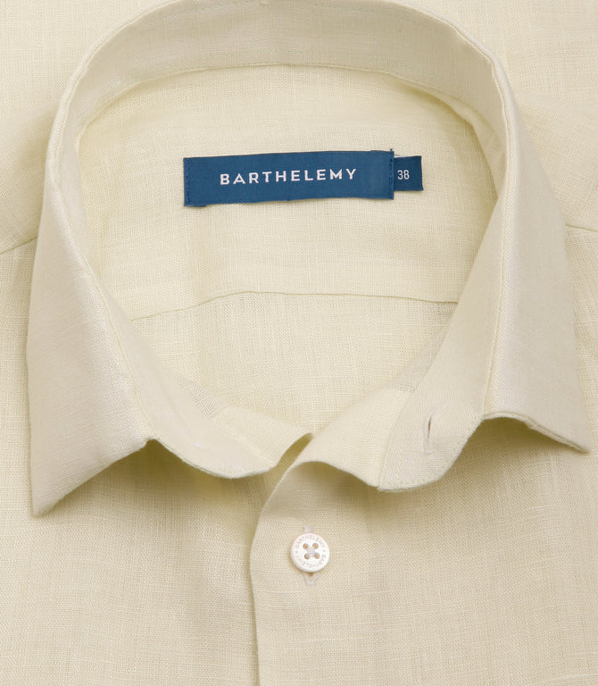 Linen Shirt Candy Yellow - Barthelemy