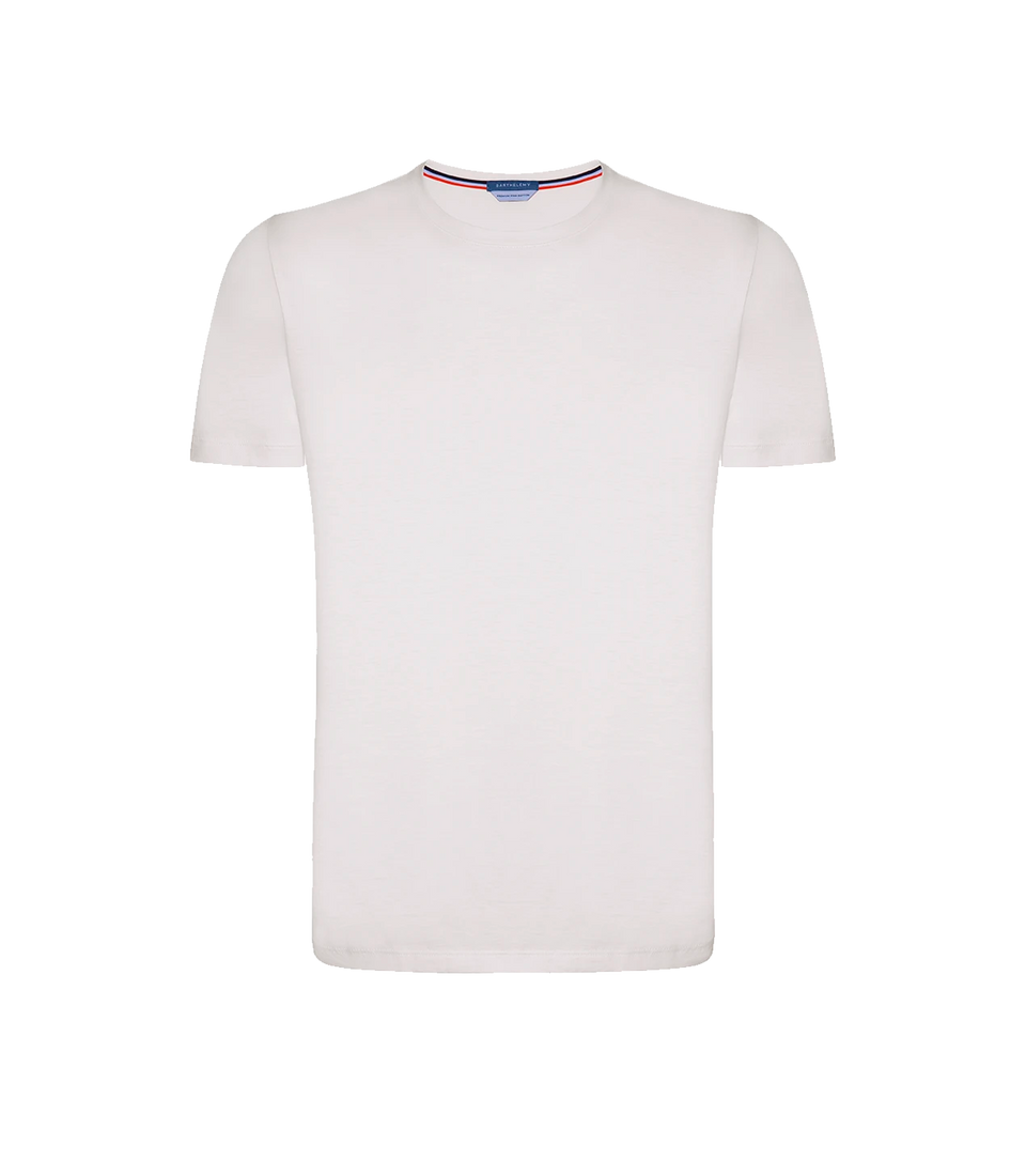 Crew Neck T-Shirt Pima Ivory