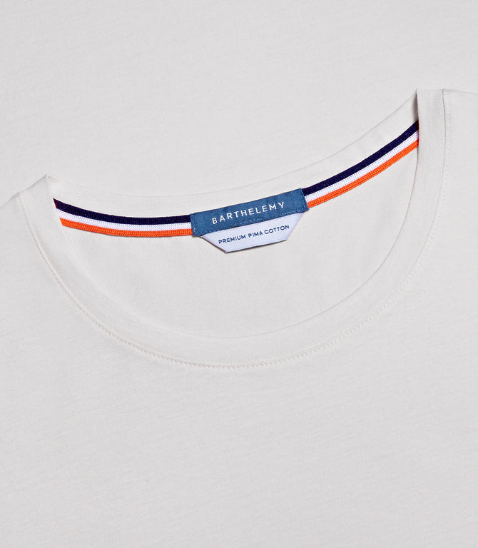 Crew Neck T-Shirt Pima Ivory