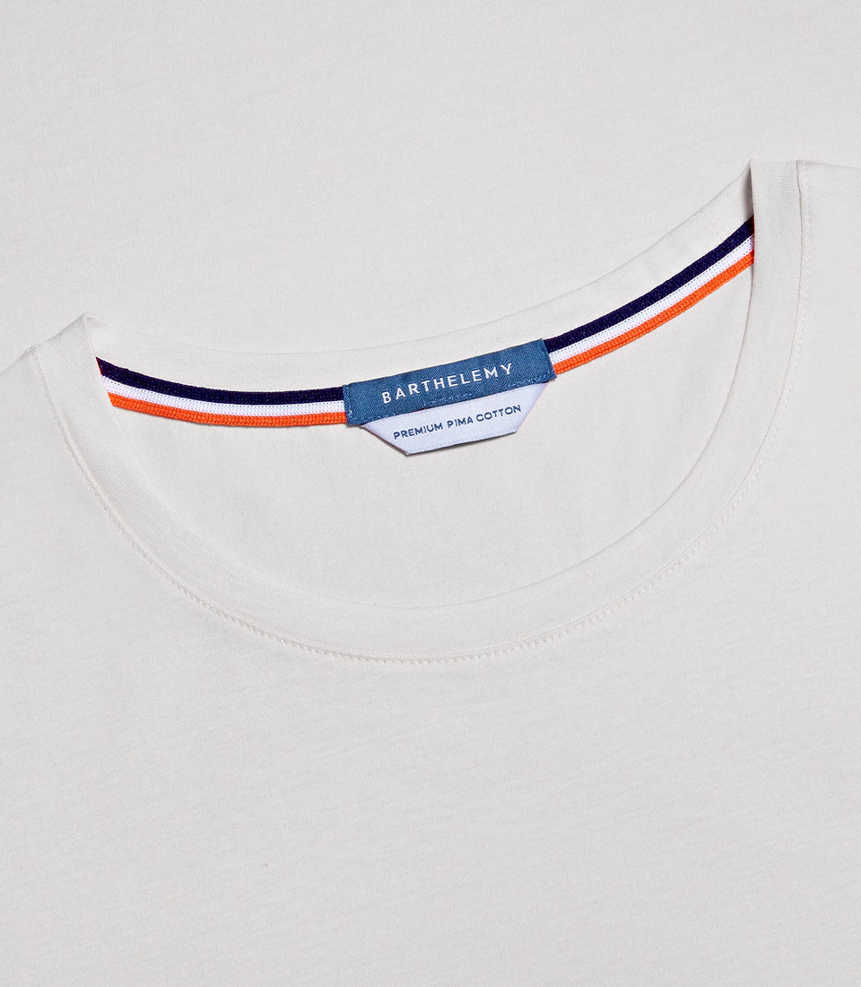 Crew Neck T-Shirt Pima Ivory