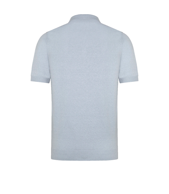Rivage Knit Polo Light Blue