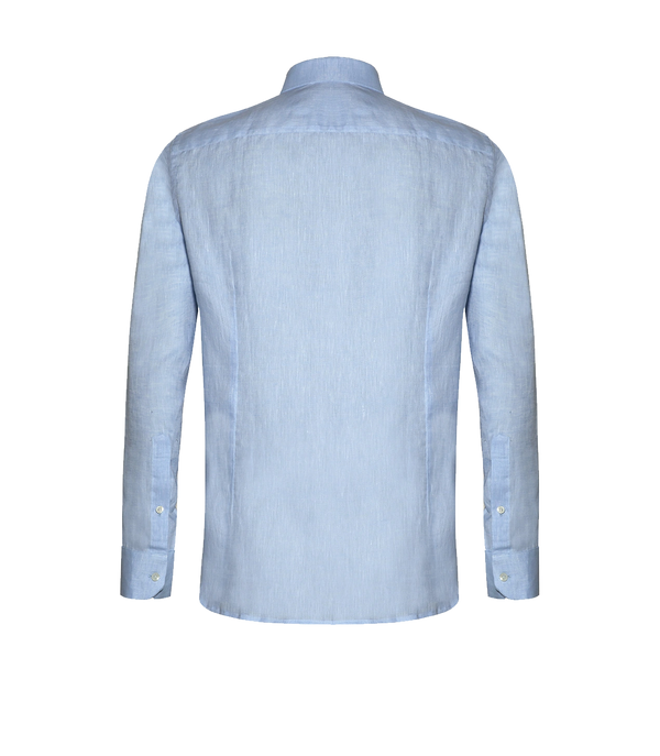 Tailored Linen Shirt Soft Blue