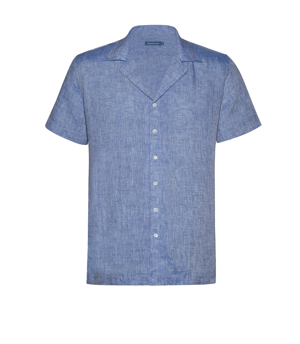 Voyage Linen Shirt Ocean Blue