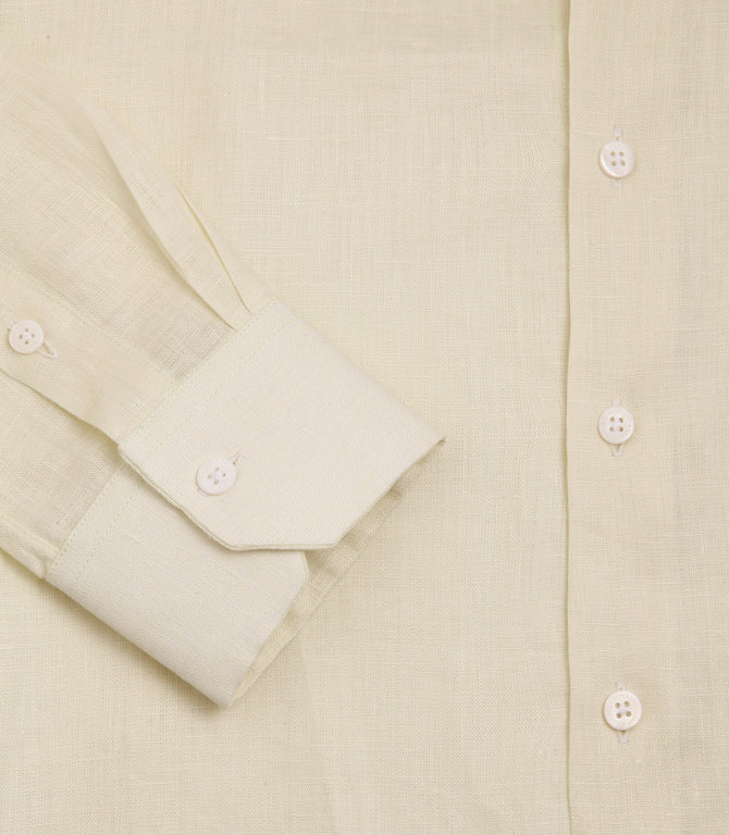 Linen Shirt Candy Yellow - Barthelemy