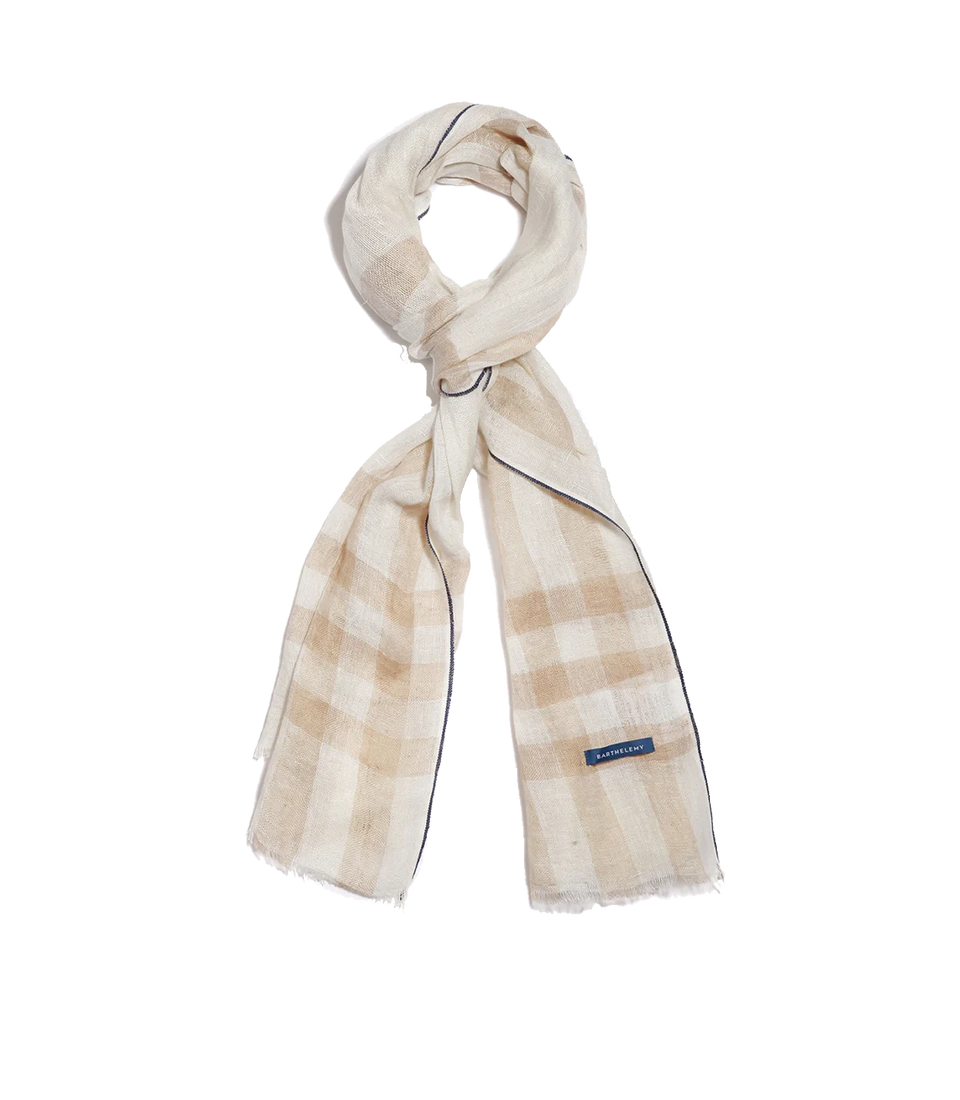 Brise Linen Scarf Natural - Barthelemy