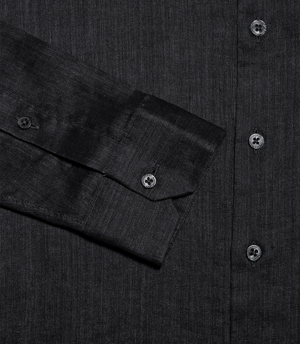 Linen Shirt Albini Black