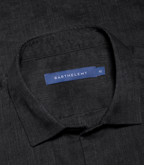Linen Shirt Albini Black