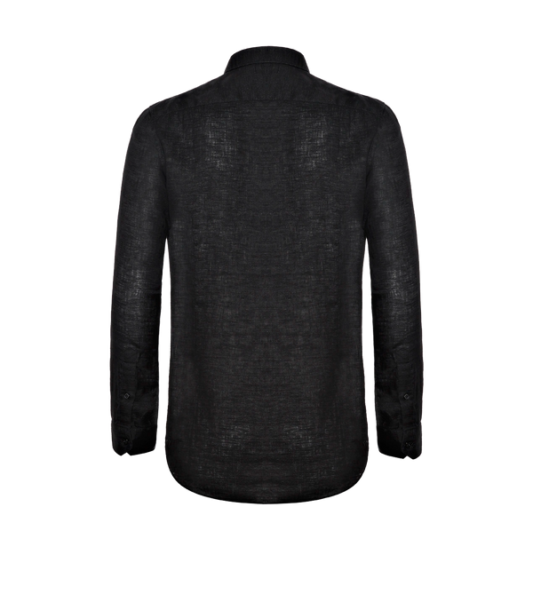 Linen Shirt Albini Black
