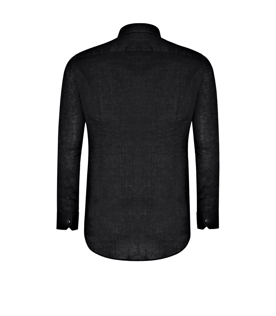 Linen Shirt Albini Black