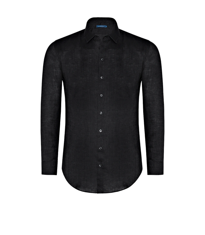 Linen Shirt Albini Black