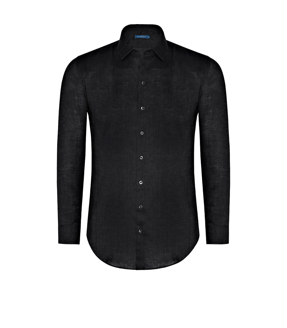 Linen Shirt Albini Black