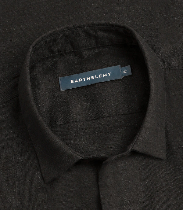 Linen Shirt Albini Black