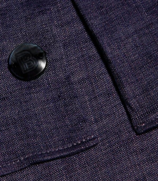 Linen Shirt Albini Deep Blue