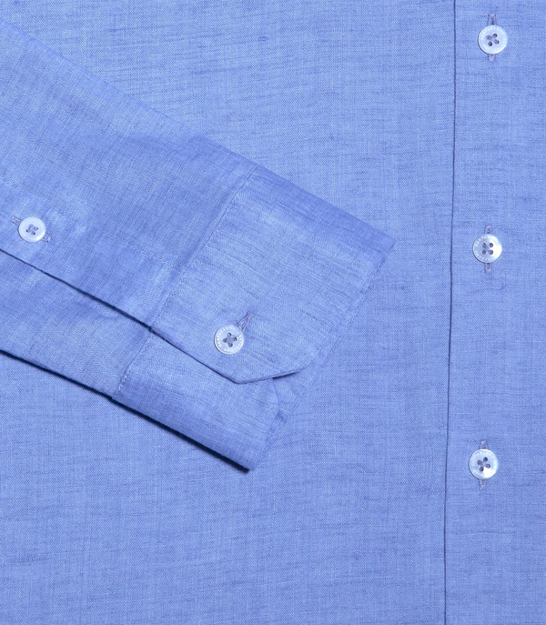 Linen Shirt Albini Lake Blue