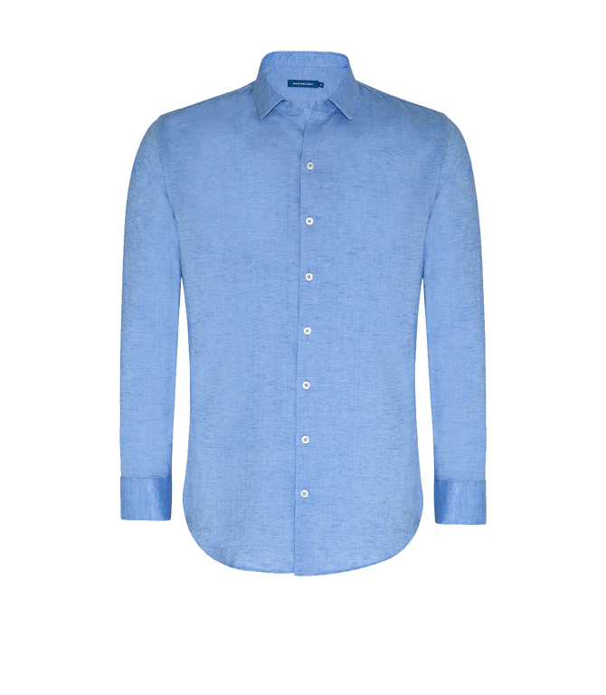 Linen Shirt Albini Lake Blue