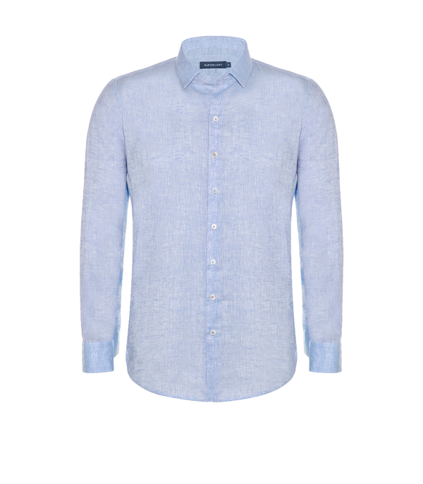 Linen Shirt Albini Light Blue