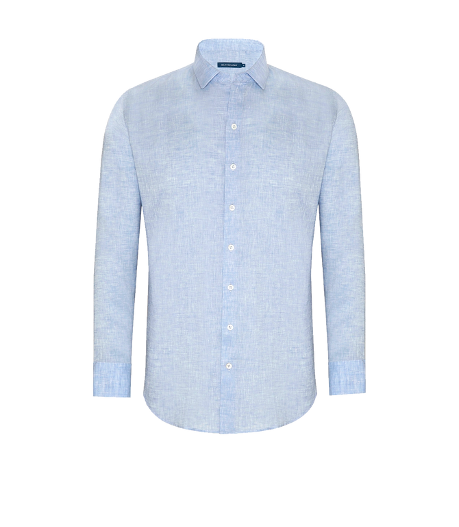 Linen Shirt Albini Light Blue