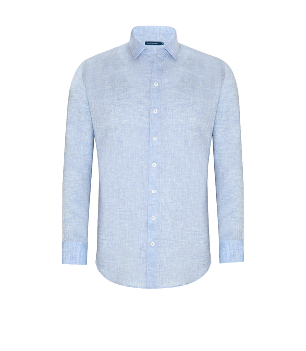 Linen Shirt Albini Light Blue
