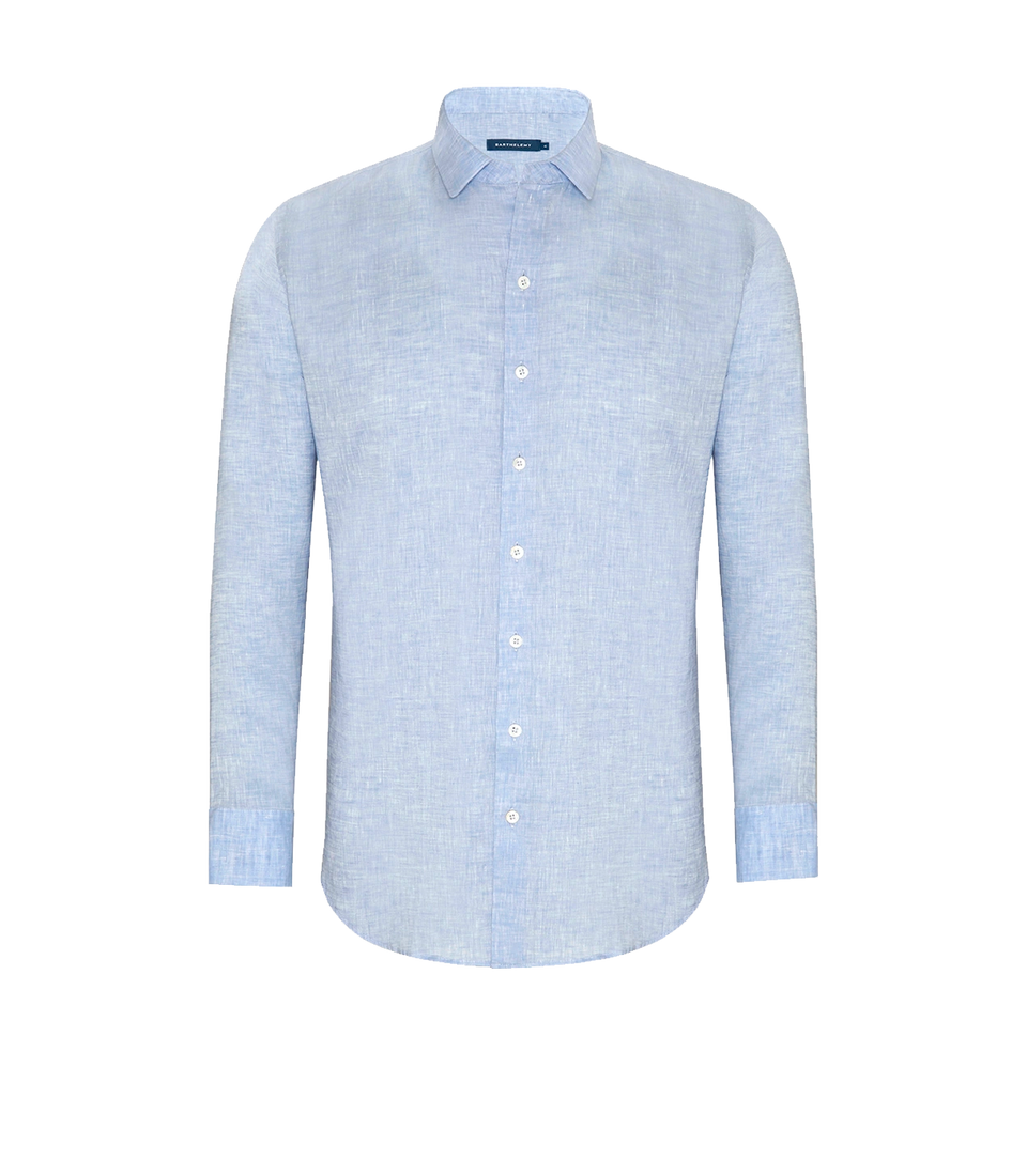 Linen Shirt Albini Light Blue