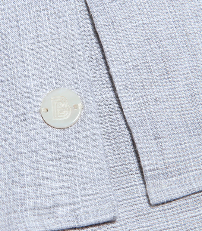 Linen Shirt Albini Steel Grey