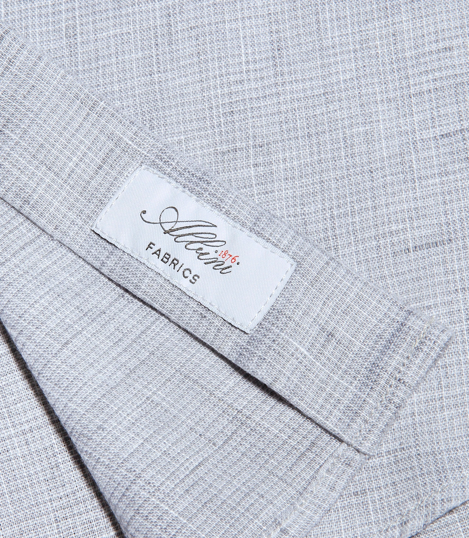 Linen Shirt Albini Steel Grey