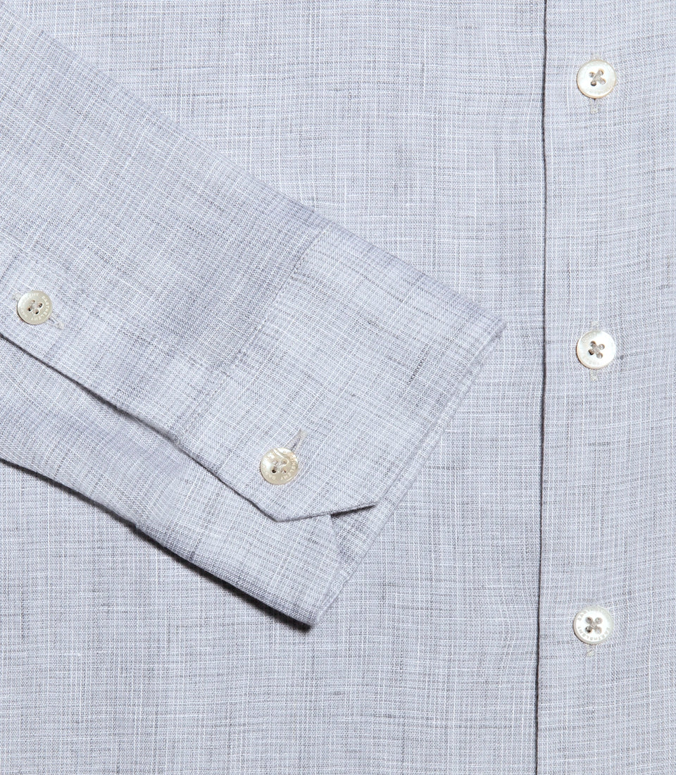 Linen Shirt Albini Steel Grey