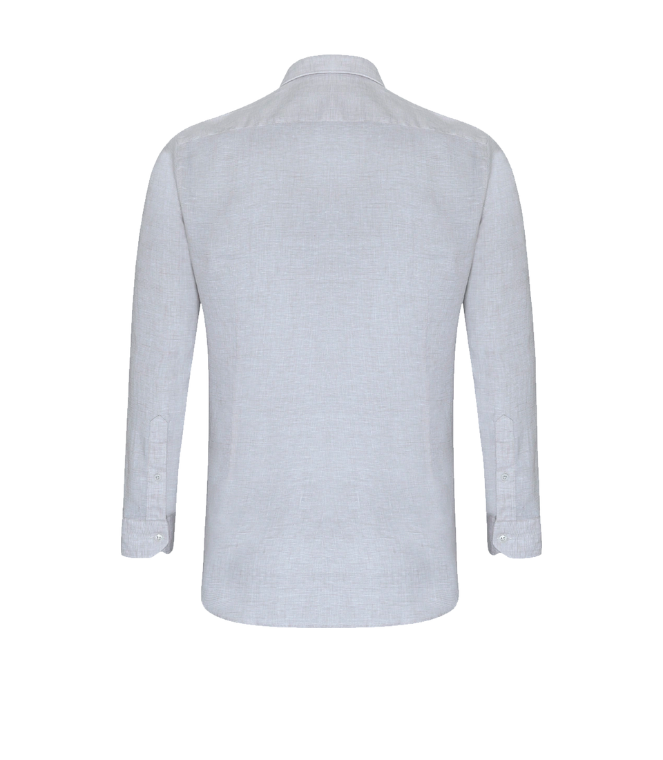 Linen Shirt Albini Steel Grey