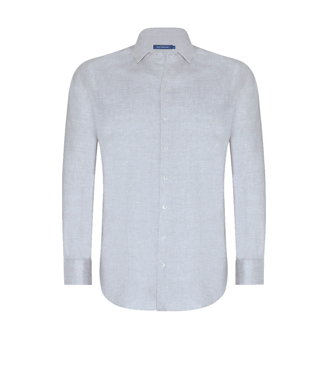 Linen Shirt Albini Steel Grey