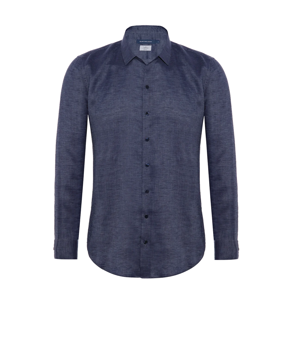 Linen Shirt Albini Blue Jeans - Barthelemy