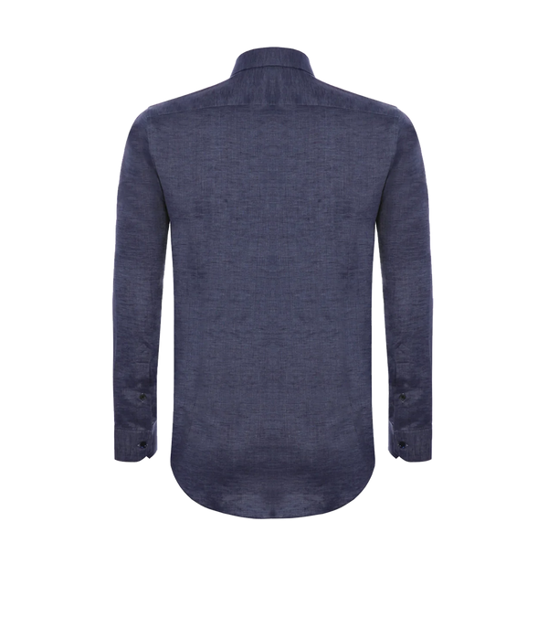 Linen Shirt Albini Blue Jeans - Barthelemy