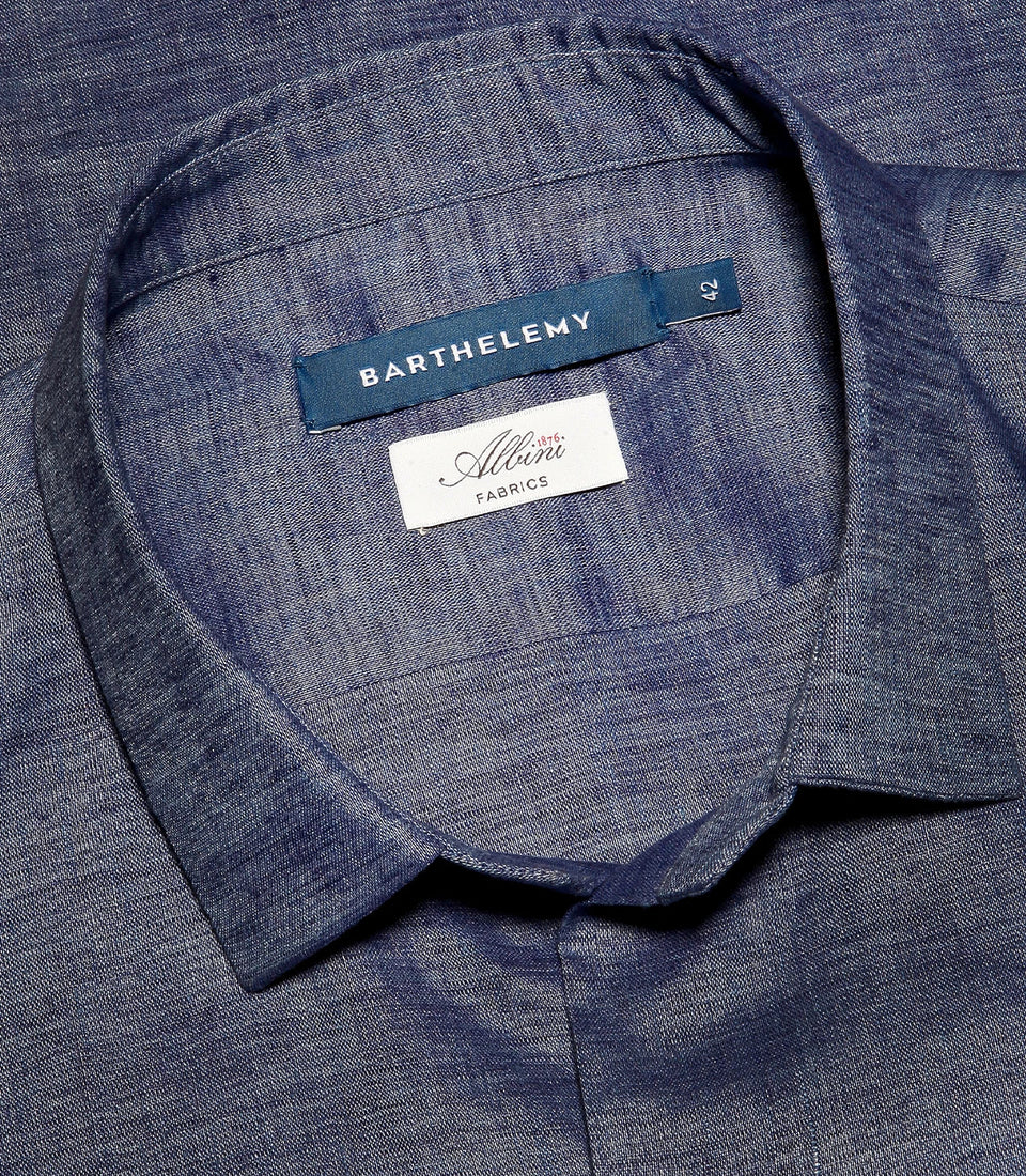 Linen Shirt Albini Blue Jeans - Barthelemy