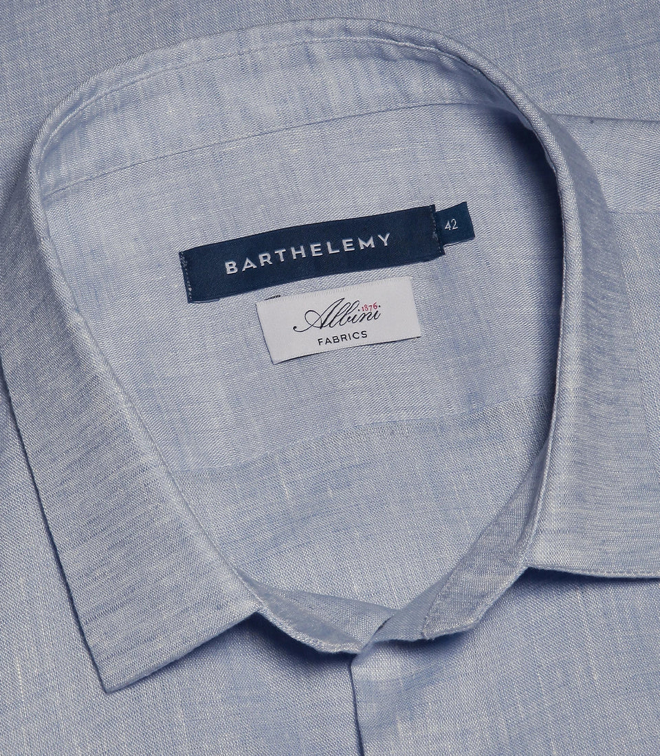 Linen Shirt Albini Light Blue - Barthelemy