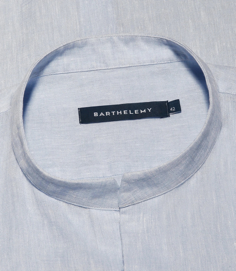 Mirage Linen Shirt Soft Blue - Barthelemy