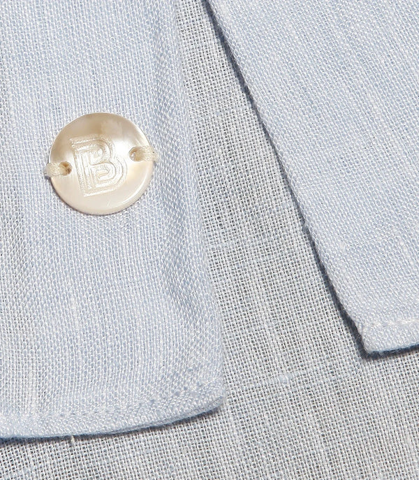Mirage Linen Shirt Soft Blue - Barthelemy