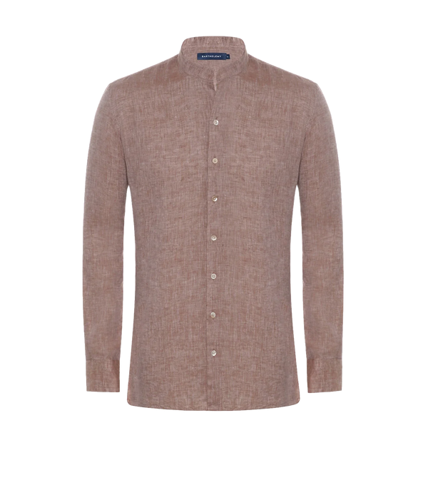 Mirage Linen Shirt Camel - Barthelemy