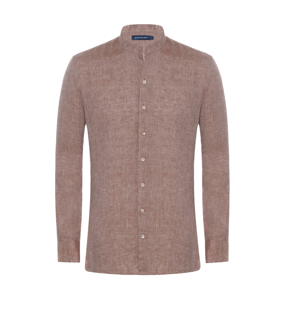 Mirage Linen Shirt Camel - Barthelemy