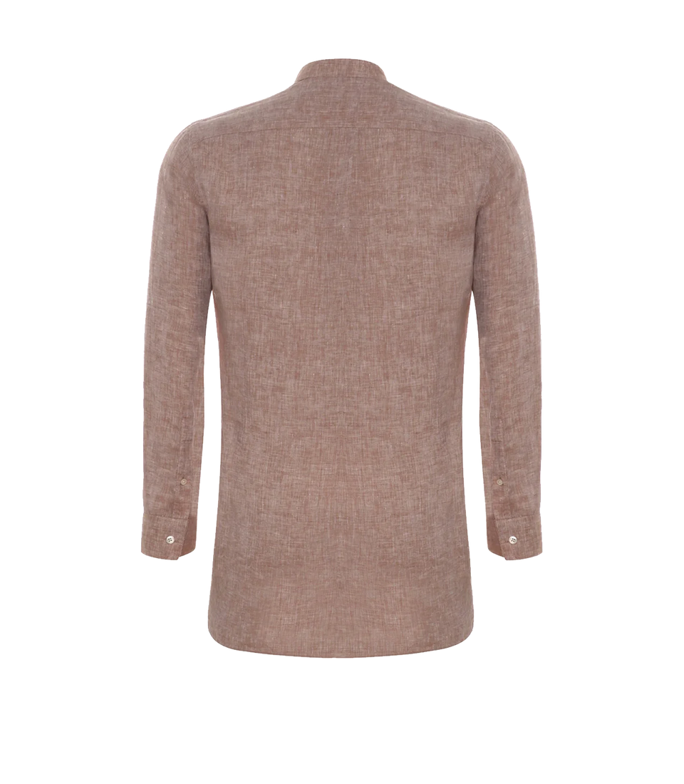 Mirage Linen Shirt Camel - Barthelemy