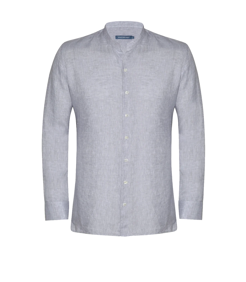 Mirage Linen Shirt Grey - Barthelemy