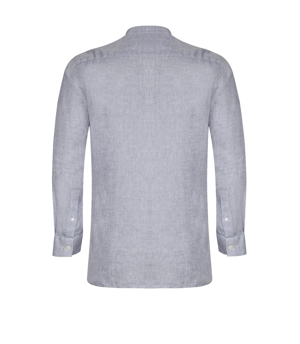 Mirage Linen Shirt Grey - Barthelemy