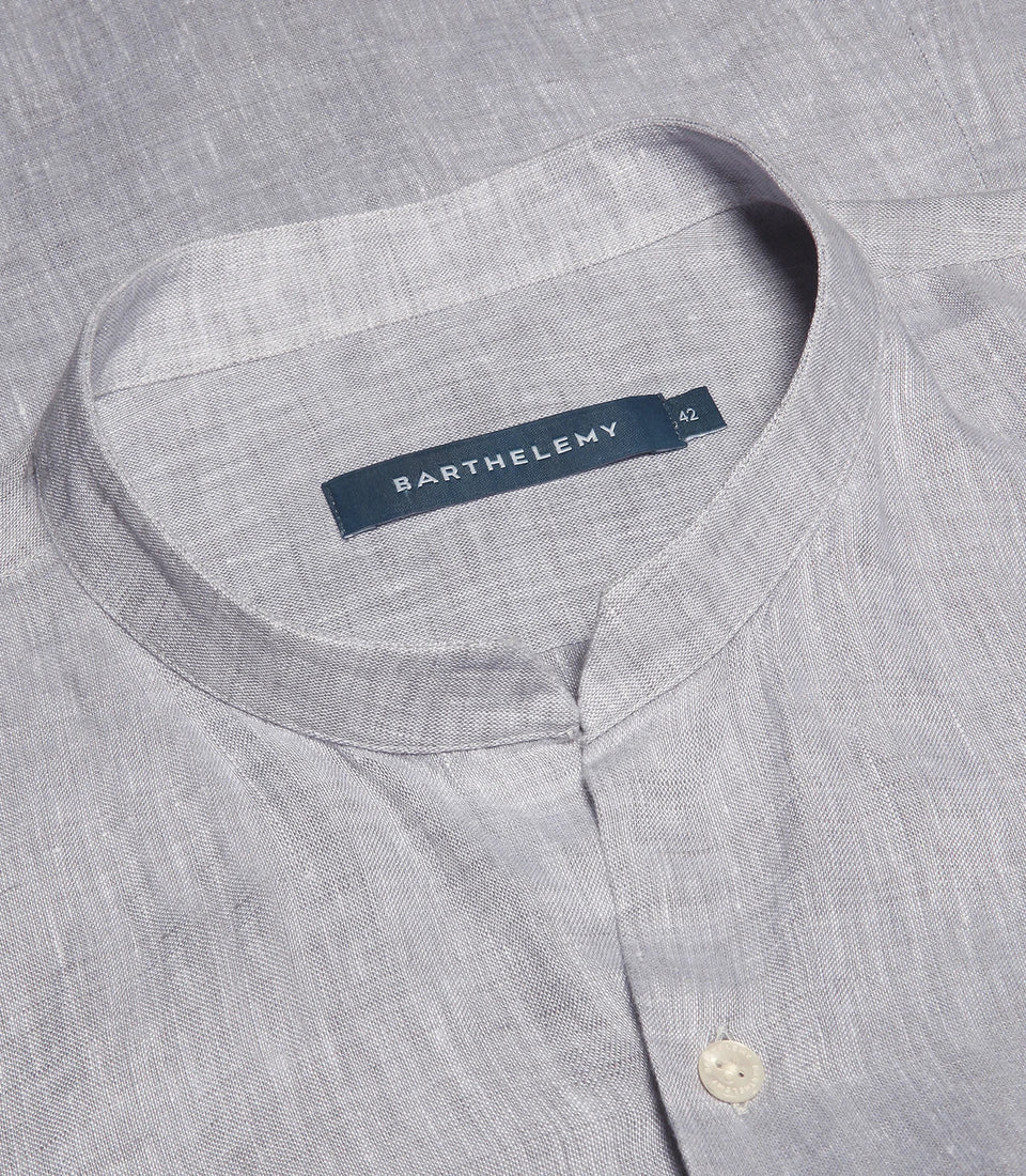 Mirage Linen Shirt Grey - Barthelemy