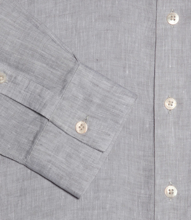 Mirage Linen Shirt Grey - Barthelemy