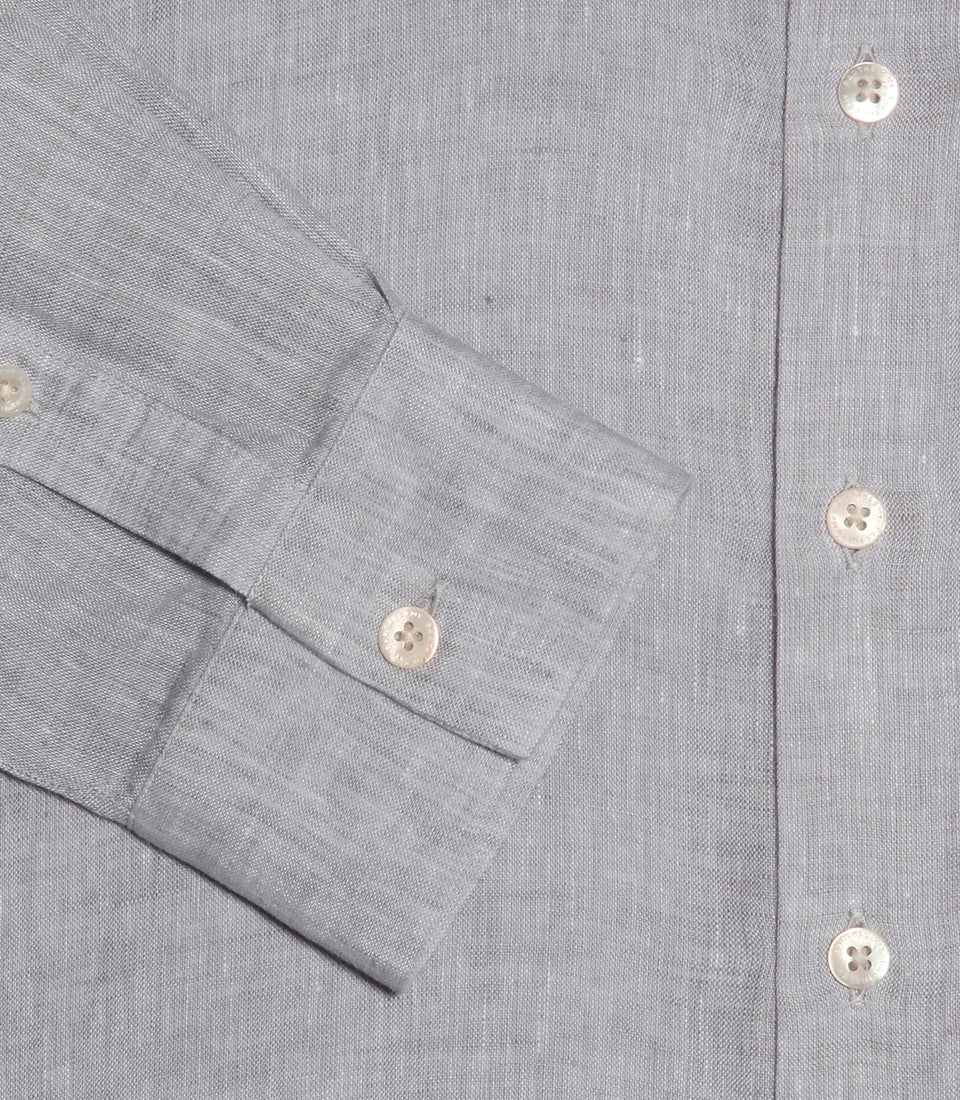 Mirage Linen Shirt Grey - Barthelemy