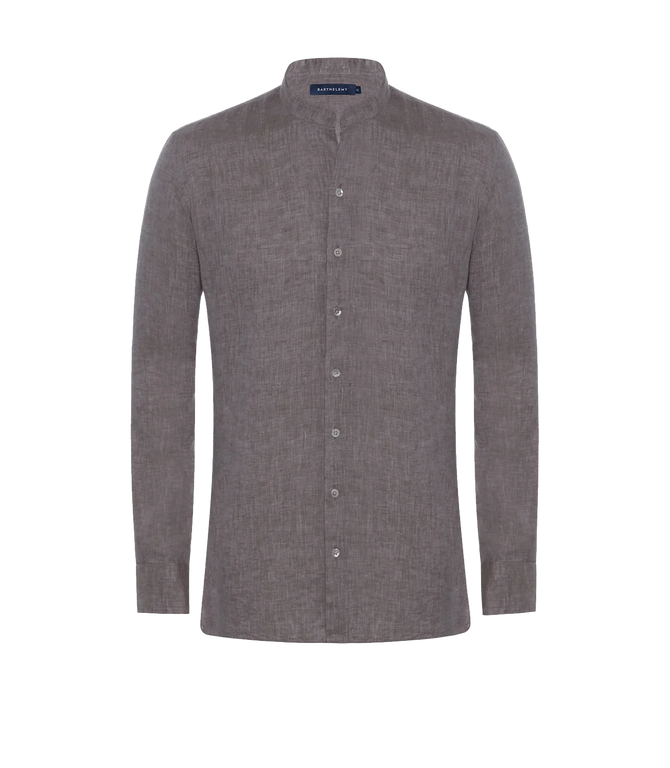 Mirage Linen Shirt Mocha - Barthelemy